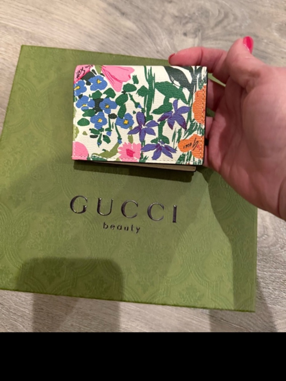 Gucci Floral Compact Wallet - Multicolor Ken Scott original